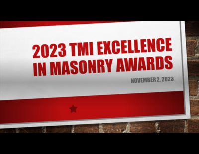 Save The Date! 2023 TMI Excellence In Masonry Awards Banquet